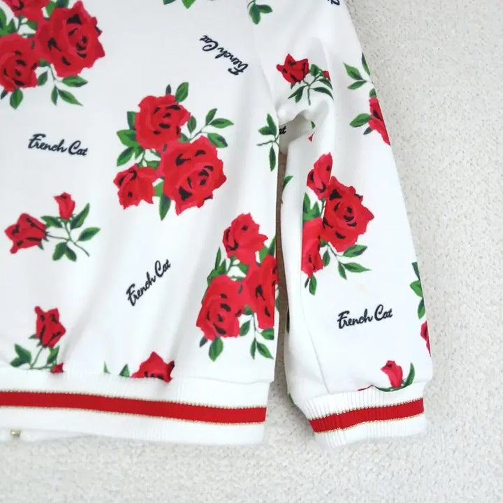 [BUNJANG] French Cat Rose Ribbon Jacket (110) / 프렌치캣 아동  장미 리본 집어자켓(110)