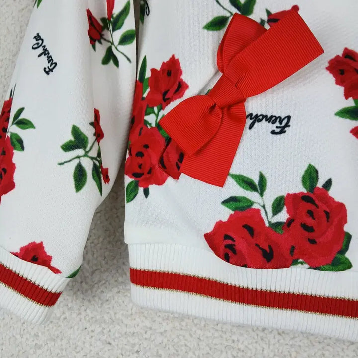 [BUNJANG] French Cat Rose Ribbon Jacket (110) / 프렌치캣 아동  장미 리본 집어자켓(110)