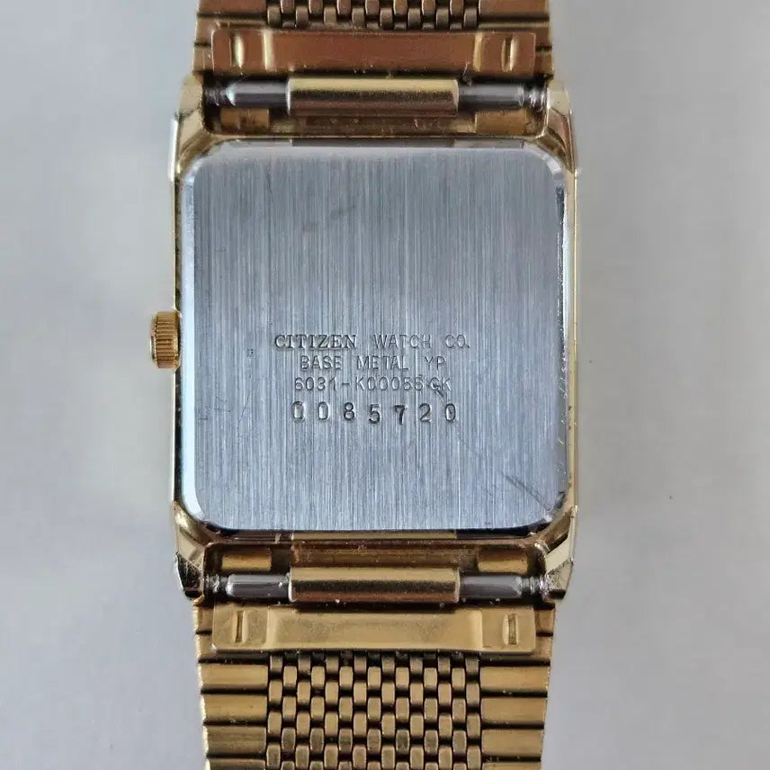 [BUNJANG] Citizen Square Gold Plated Quartz Watch / 빈티지 시티즌 사각 금장 쿼츠 시계