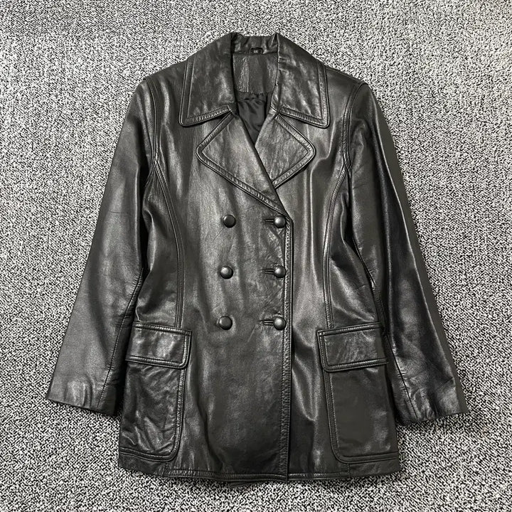 [BUNJANG] Vintage 9 Leather Blazer Rider Jacket / 빈티지9. 양가죽 블레이저 레더 라이더 자켓 코트