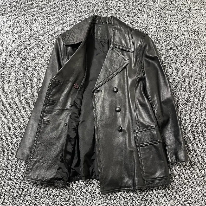 [BUNJANG] Vintage 9 Leather Blazer Rider Jacket / 빈티지9. 양가죽 블레이저 레더 라이더 자켓 코트