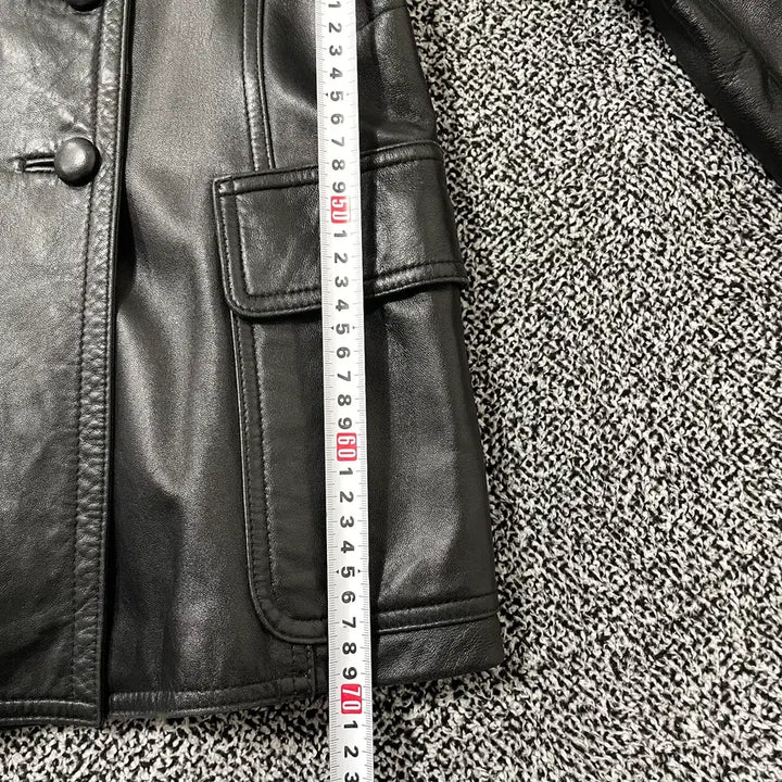 [BUNJANG] Vintage 9 Leather Blazer Rider Jacket / 빈티지9. 양가죽 블레이저 레더 라이더 자켓 코트