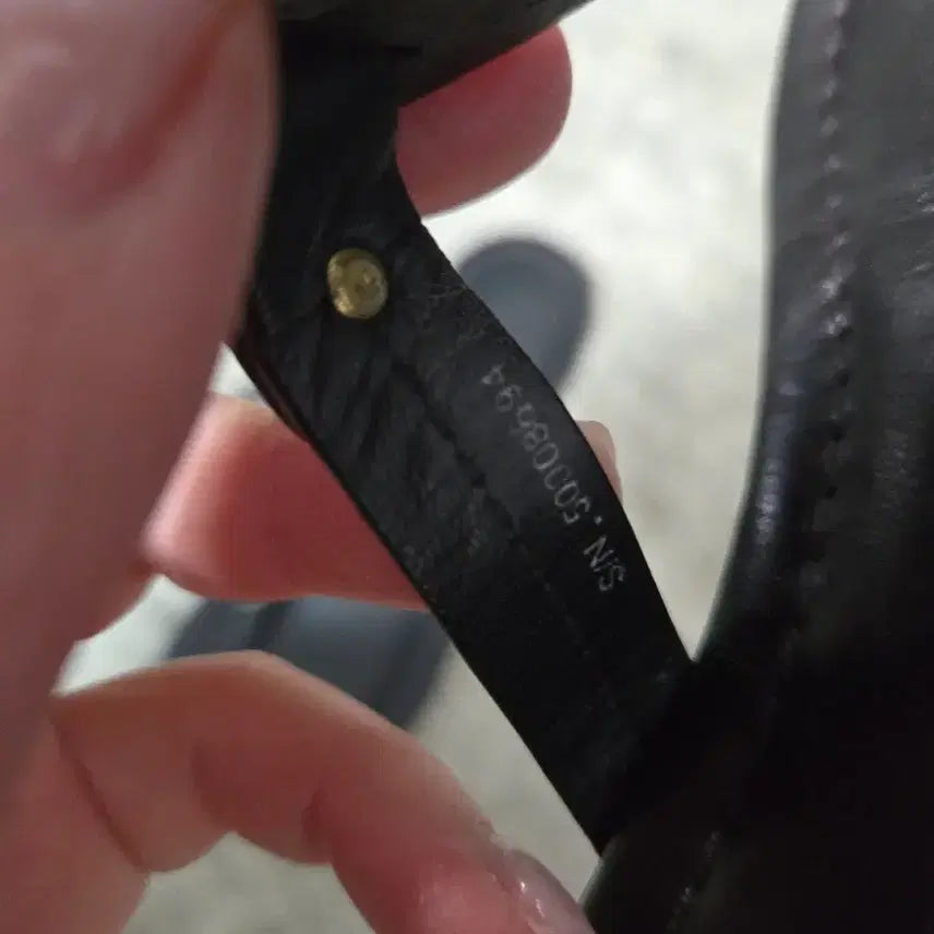 [BUNJANG] Tory Burch Leather Thong Sandals / 토리버치 블랙 레더 쪼리 샌들 235