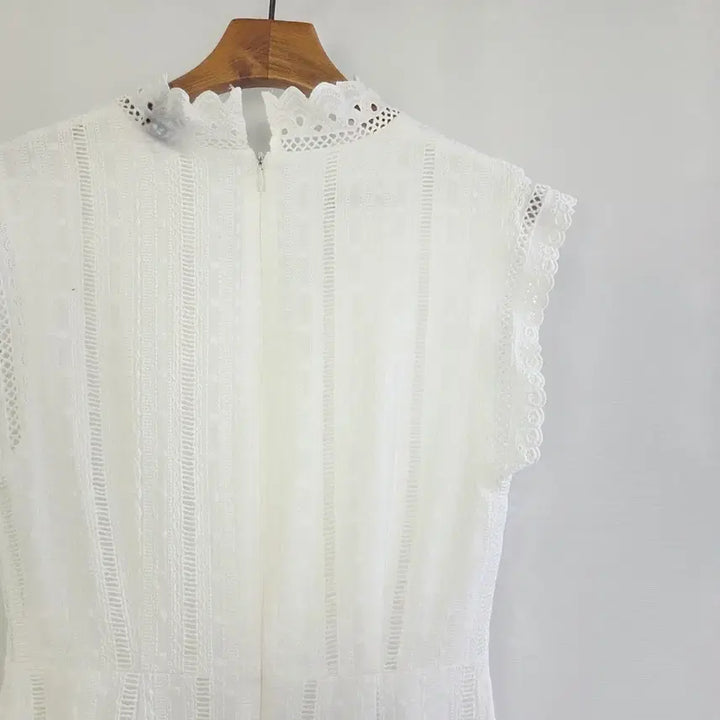 [BUNJANG] THE CHEMI White Lace Mermaid Long Dress / [THE CHEMI] 더케미 화이트 레이스 머메이드 롱원피스 여성 F