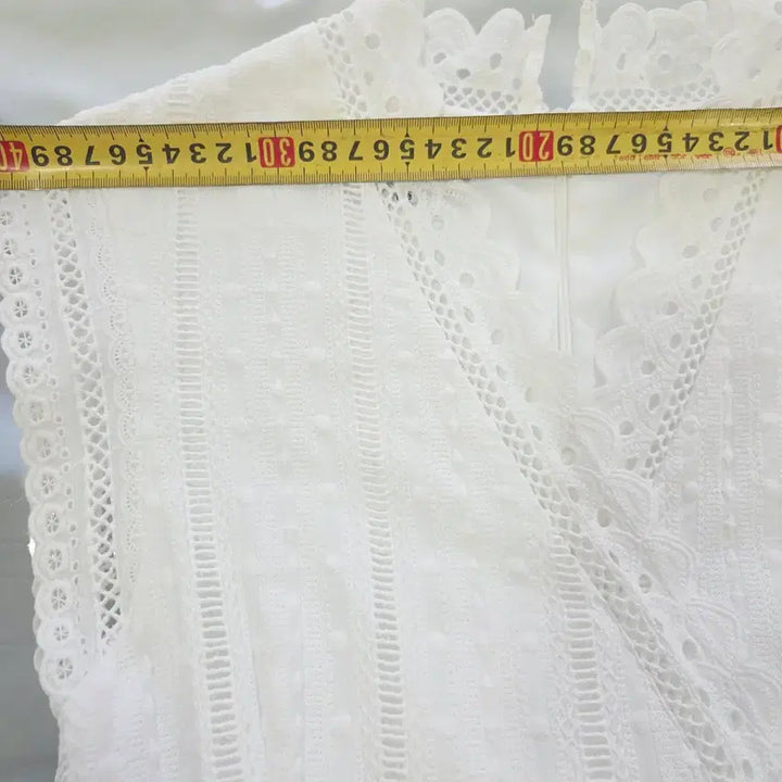 [BUNJANG] THE CHEMI White Lace Mermaid Long Dress / [THE CHEMI] 더케미 화이트 레이스 머메이드 롱원피스 여성 F