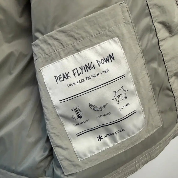 [BUNJANG] Snowpeak Women's Lightweight Down Jacket Olive Khaki 85 / 스노우피크 랜드 여성 경량 다운 자켓 경량패딩 올리브 카키 85