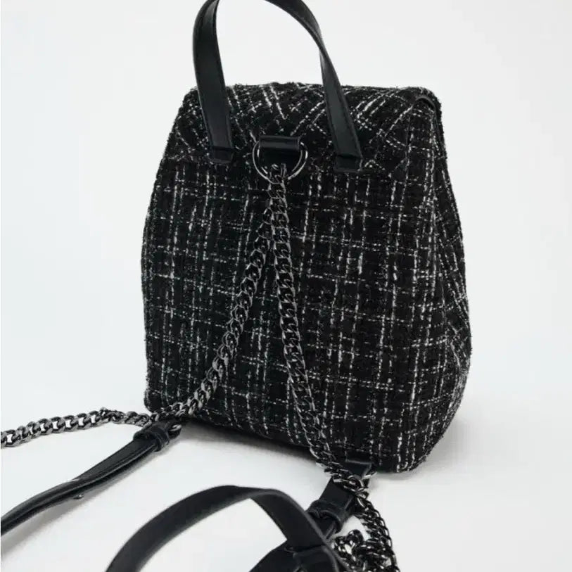 [BUNJANG] ZARA Ribbon Fabric Backpack / 자라 리본 패브릭 백팩 6863/410