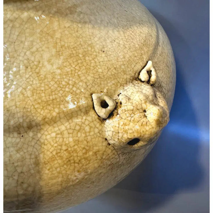 [BUNJANG] Chinese Pottery - Yuan Dynasty Ge Kiln White Porcelain Walnut Jar / 중국 도자기 - 원대 가요 백자 호두뢰 관