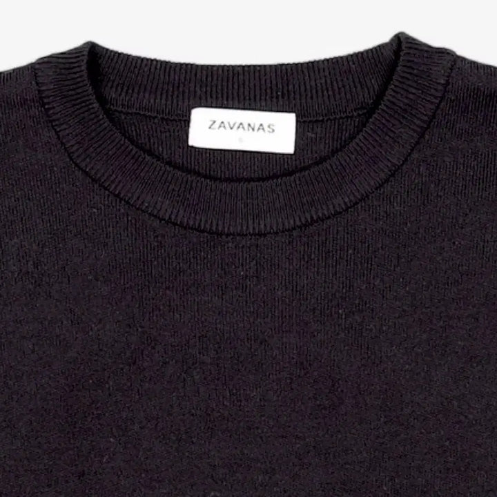 [BUNJANG] Jabanas Black Knit Long Sleeve / [S] 자바나스 블랙 니트 긴팔