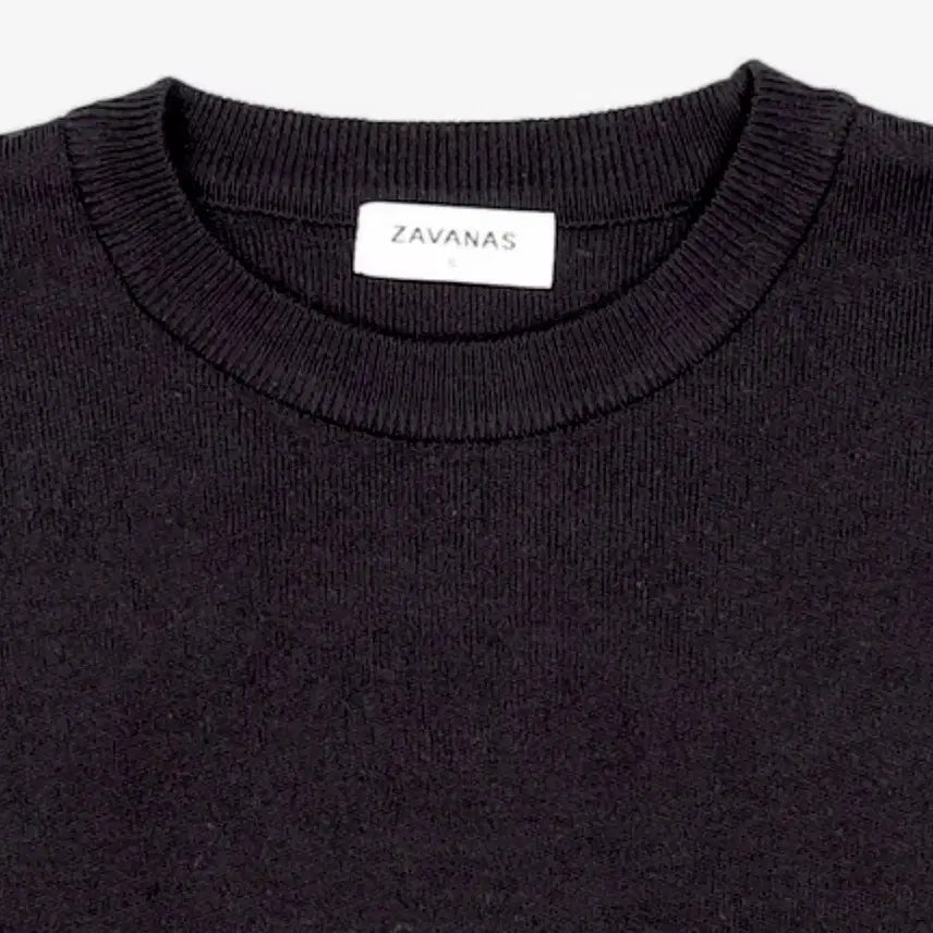 [BUNJANG] Jabanas Black Knit Long Sleeve / [S] 자바나스 블랙 니트 긴팔