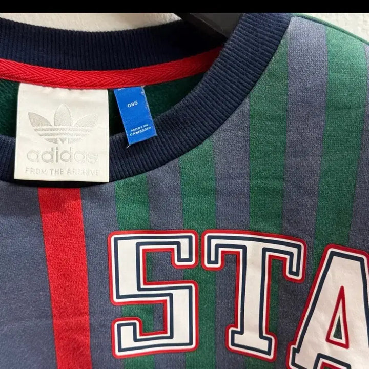 [BUNJANG] Adidas Star Pattern Print Sweatshirt (85) / 아디다스 스타 패턴 프린팅 맨투맨 (85)