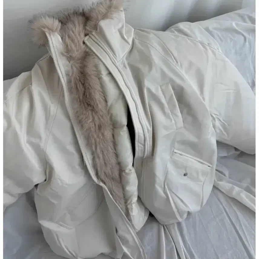 [BUNJANG] Quilted Padded Jacket / 누빔 퍼 하이넥 퀄팅 야상 패딩 점퍼