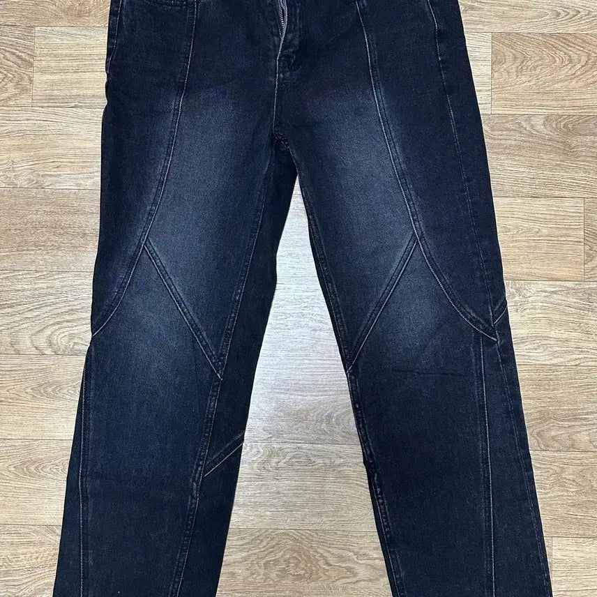 [BUNJANG] Piece Worker Black Denim Pants / 피스워커 흑청데님