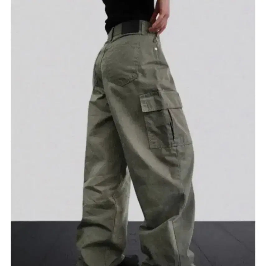 [BUNJANG] Autumn Cargo Pants Khaki / 어텀 커고팬츠 카키