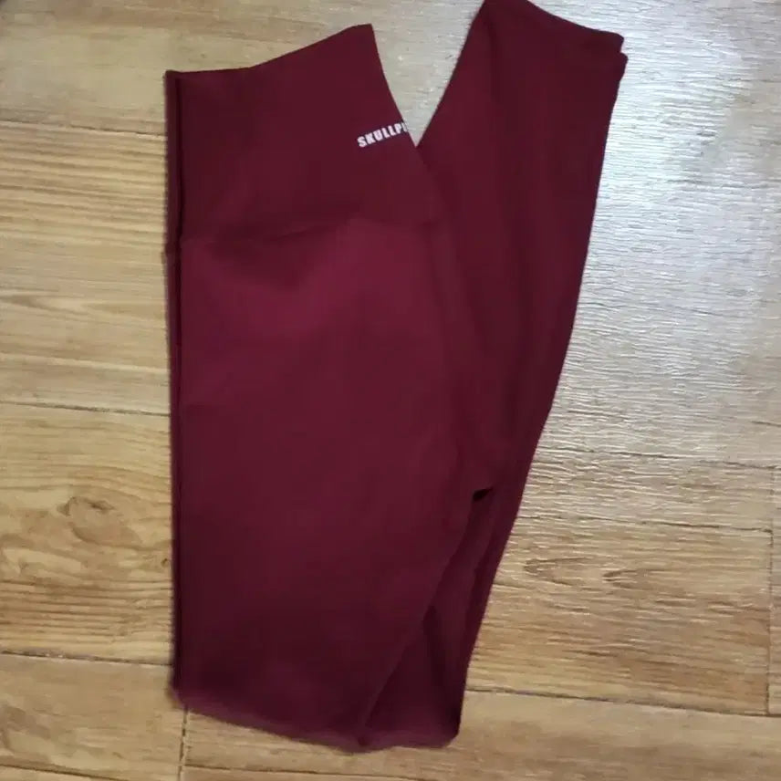 [BUNJANG] Sculpt Pig Burgundy Leggings / 스컬피그 레깅스 버건디 요가 필라테스
