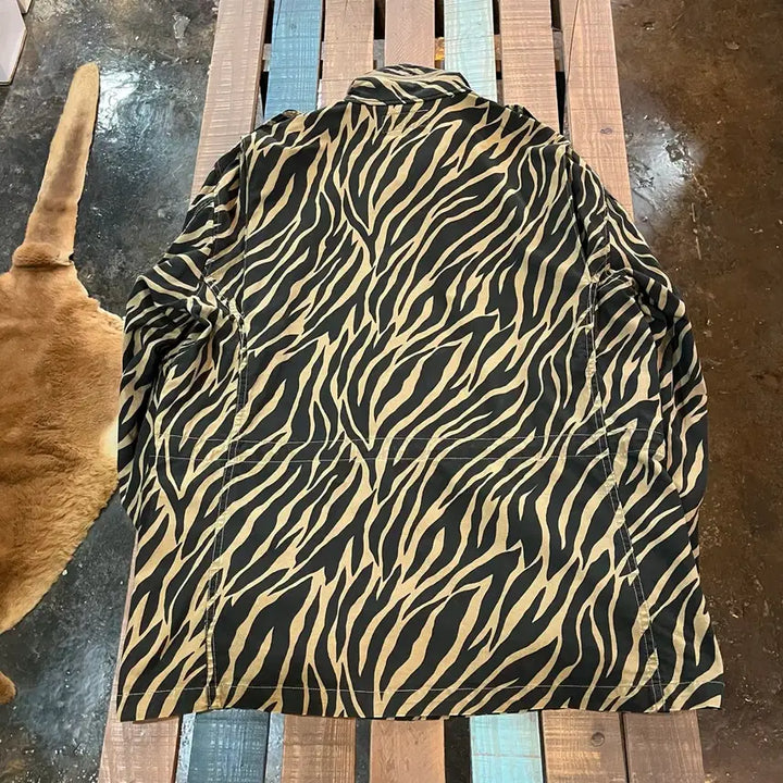 [BUNJANG] Hysteric Glamour Tiger Camo Patch M-65 Jacket / 00s 히스테릭 글래머 타이러 카모 패치 M-65 야상 자켓 유니섹스