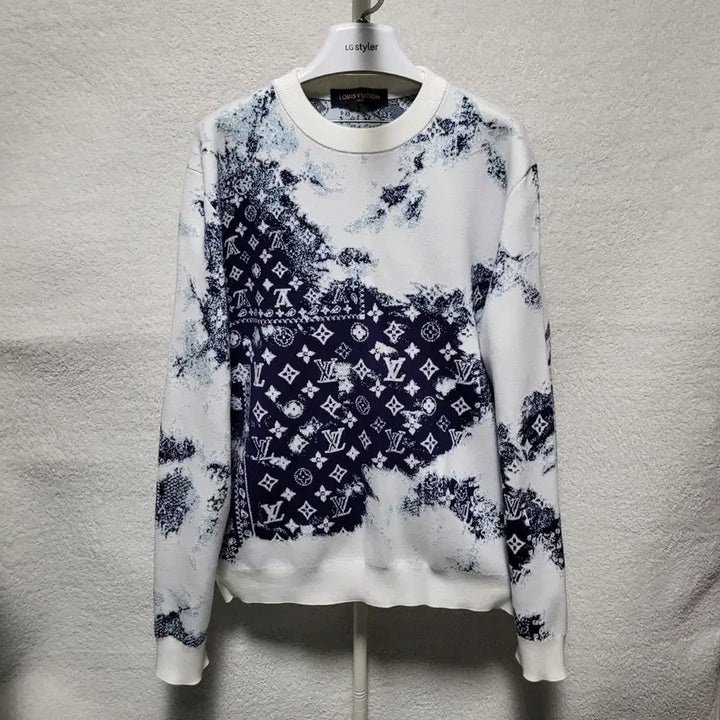 [BUNJANG] Louis Vuitton Monogram Bandana Knit - Size L / [한정판/백화점판] L / 루이비통 모노그램 반다나 니트