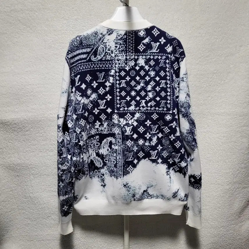 [BUNJANG] Louis Vuitton Monogram Bandana Knit - Size L / [한정판/백화점판] L / 루이비통 모노그램 반다나 니트