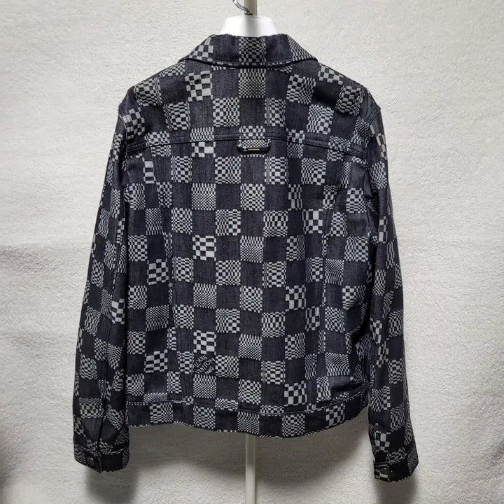 [BUNJANG] Louis Vuitton Damier Distorted Denim Jacket (Size 48) / [새상품급/백화점판] 48 / 루이비통 다미에 디스토티드 데님 자켓