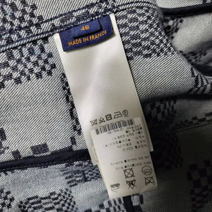 [BUNJANG] Louis Vuitton Damier Distorted Denim Jacket (Size 48) / [새상품급/백화점판] 48 / 루이비통 다미에 디스토티드 데님 자켓