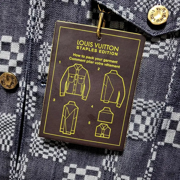 [BUNJANG] Louis Vuitton Damier Distorted Denim Jacket (Size 48) / [새상품급/백화점판] 48 / 루이비통 다미에 디스토티드 데님 자켓