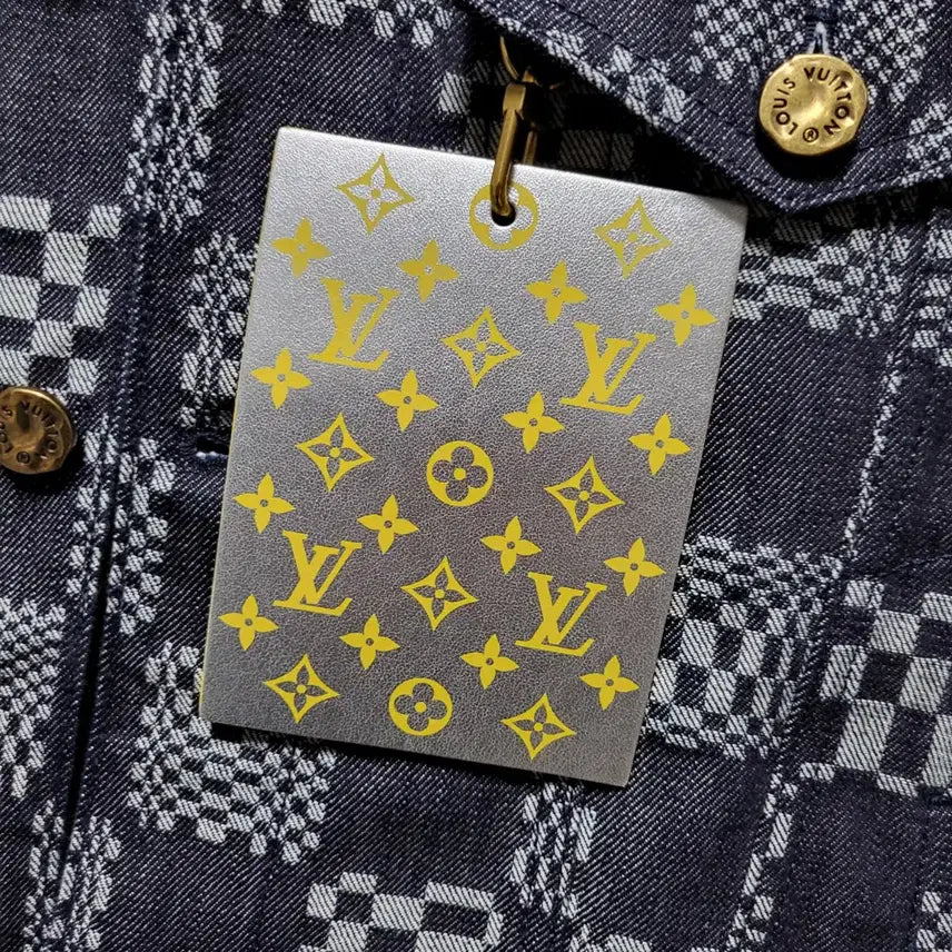[BUNJANG] Louis Vuitton Damier Distorted Denim Jacket (Size 48) / [새상품급/백화점판] 48 / 루이비통 다미에 디스토티드 데님 자켓