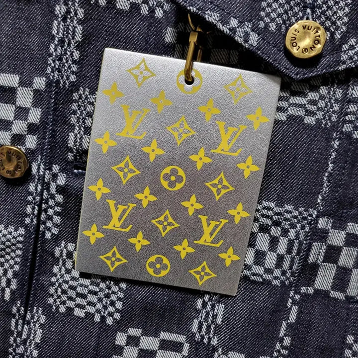 [BUNJANG] Louis Vuitton Damier Distorted Denim Jacket (Size 48) / [새상품급/백화점판] 48 / 루이비통 다미에 디스토티드 데님 자켓