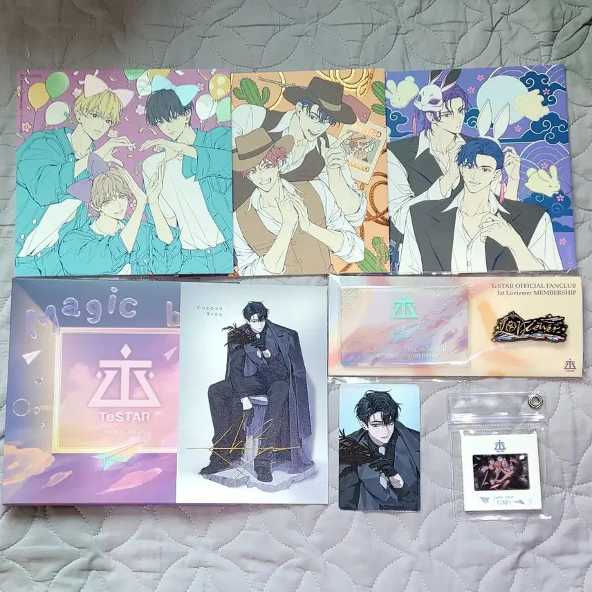 [BUNJANG] [DEBUT OR DIE] Chungryeo Photocard Bundle Set / 데못죽 대만판 특장판 공식 낙디님 청려 포카 엽서 마법소년 일러보드 분철