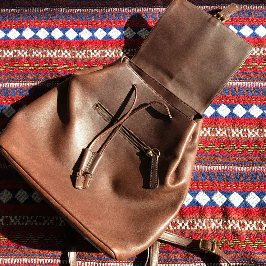 [BUNJANG] Coach Mahogany Leather Backpack / 코치 마호가니 레더 백팩