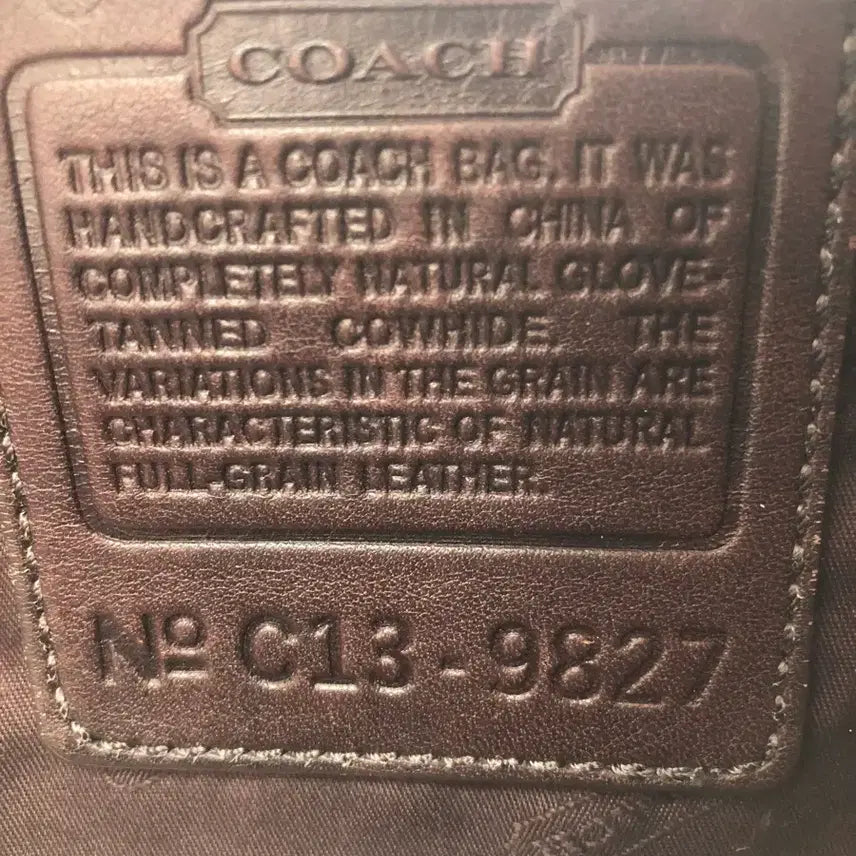 [BUNJANG] Coach Mahogany Leather Backpack / 코치 마호가니 레더 백팩