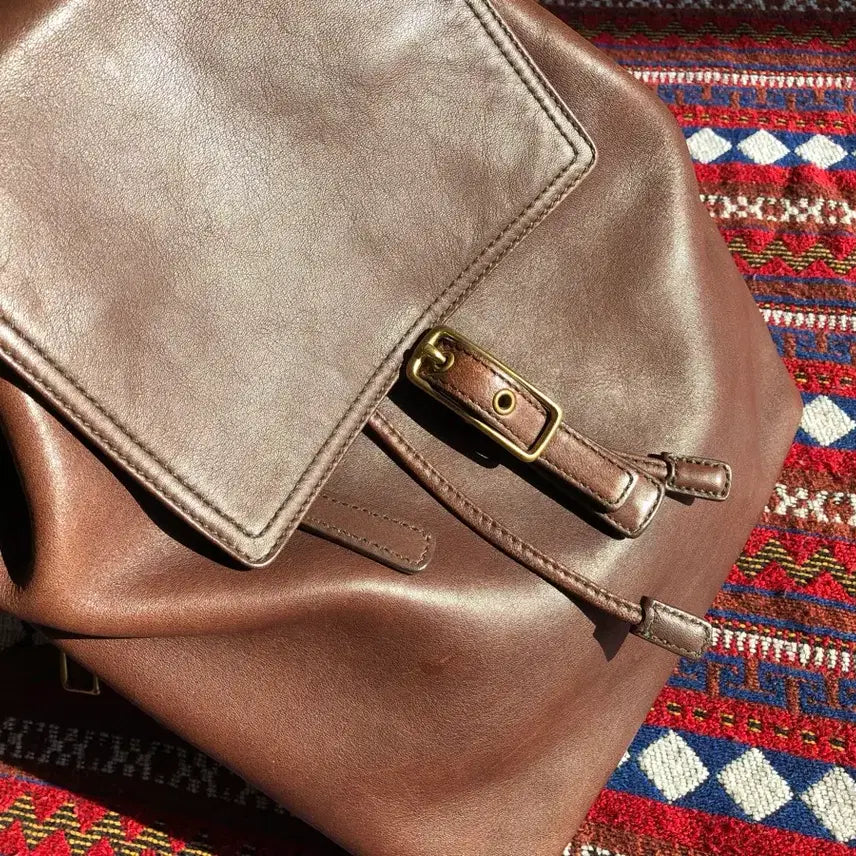 [BUNJANG] Coach Mahogany Leather Backpack / 코치 마호가니 레더 백팩