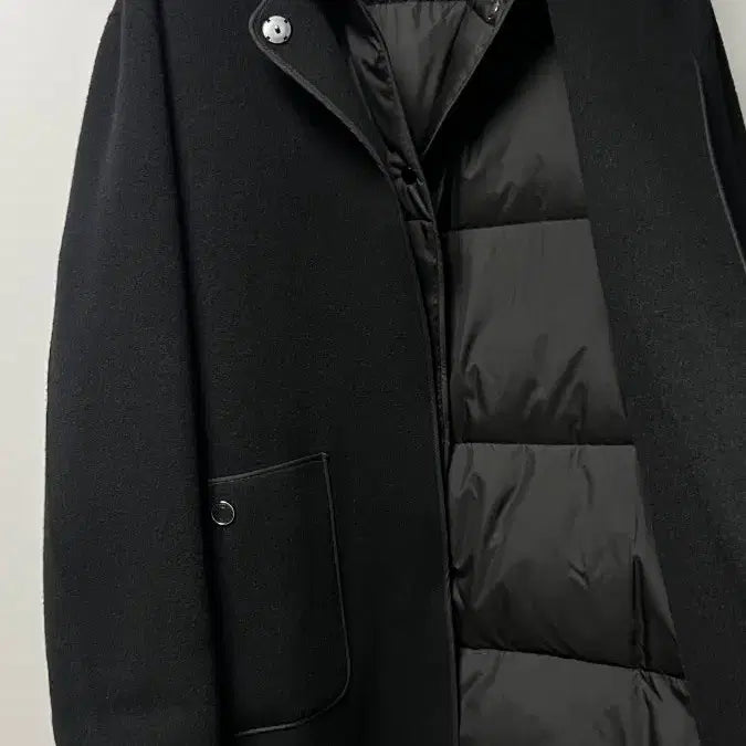 [BUNJANG] SJSJ Coat + Goose Down Vest (Wool 90% Cashmere 10%) / SJSJ 코트+구스 패딩 조끼(양모90% 캐시미어10%)