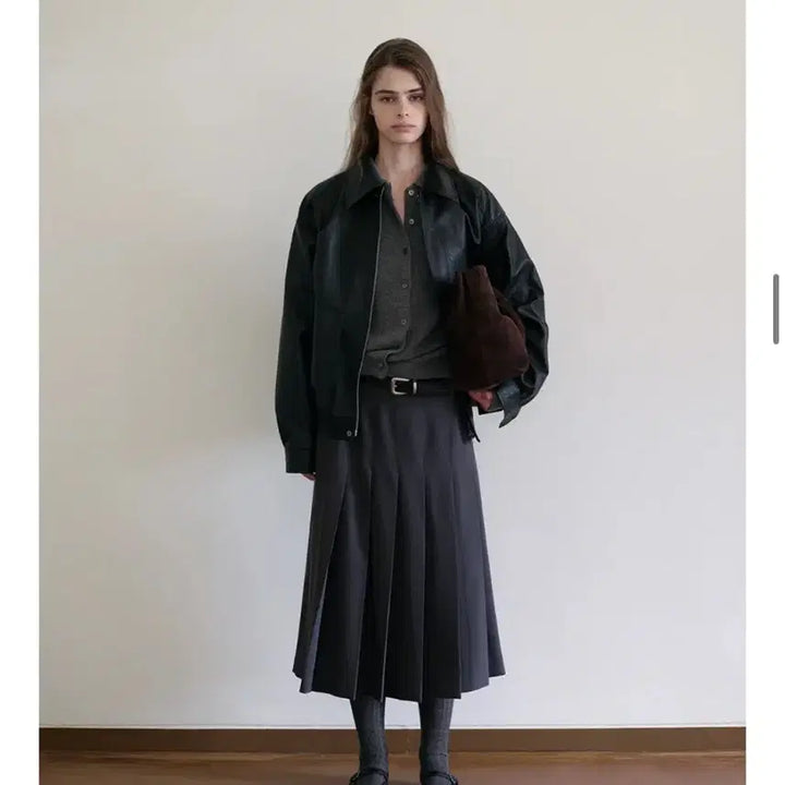 [BUNJANG] Artto Marlene Pocket Leather Jacket / Artto 아르토 marlene pocket leather 레더자켓