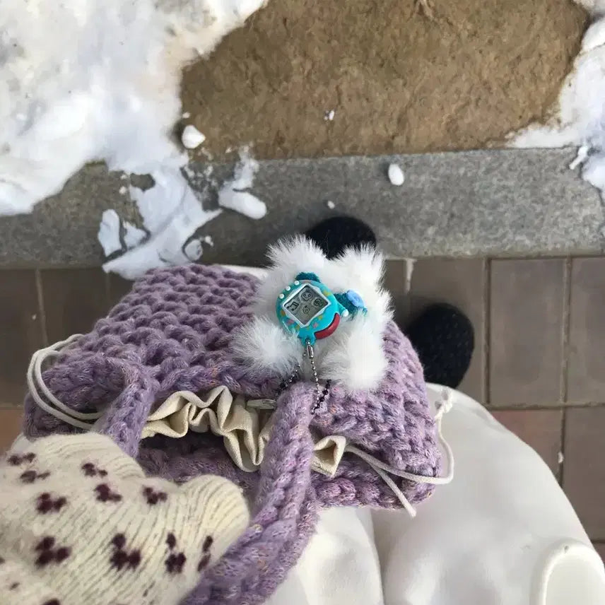 [BUNJANG] Handmade Grape Handbag / [handmade] 뜨개 손가방_ grape