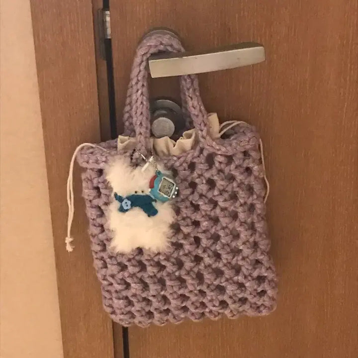 [BUNJANG] Handmade Grape Handbag / [handmade] 뜨개 손가방_ grape