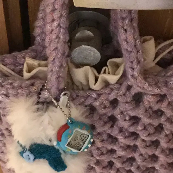 [BUNJANG] Handmade Grape Handbag / [handmade] 뜨개 손가방_ grape