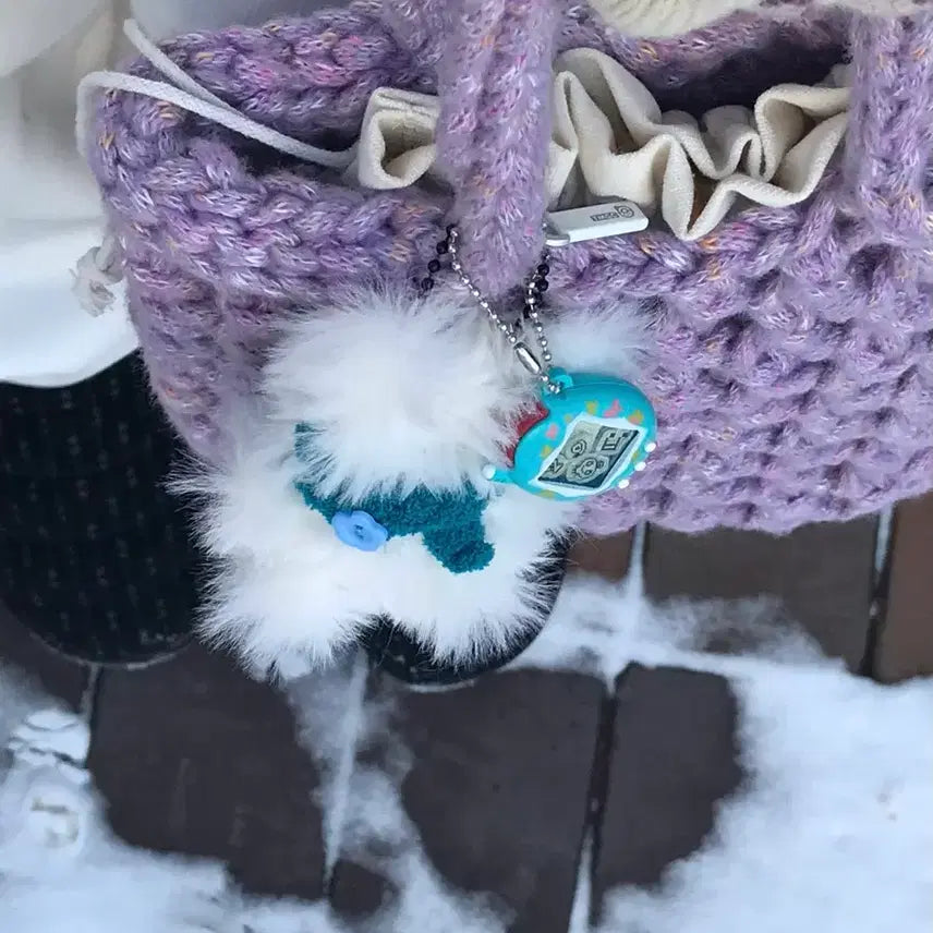 [BUNJANG] Handmade Grape Handbag / [handmade] 뜨개 손가방_ grape