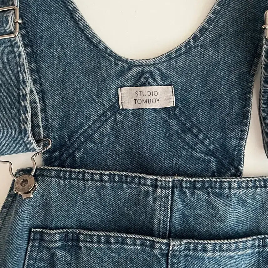 [BUNJANG] Studio Tomboy Carpenter Denim Overall / F) 스튜디오 톰보이 카펜터 데님 오버롤 중청