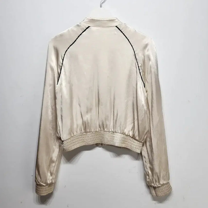 [BUNJANG] ZARA Satin Crop Bomber Jacket / 자라 ZARA 새틴 크롭 봄버 재킷 S