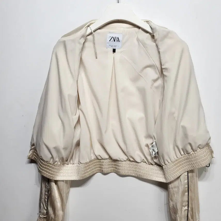 [BUNJANG] ZARA Satin Crop Bomber Jacket / 자라 ZARA 새틴 크롭 봄버 재킷 S
