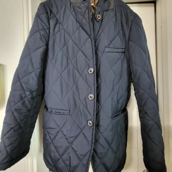 [BUNJANG] ZIOZIA Navy Quilted Jacket / 지오지아 네이비 퀼팅 자켓