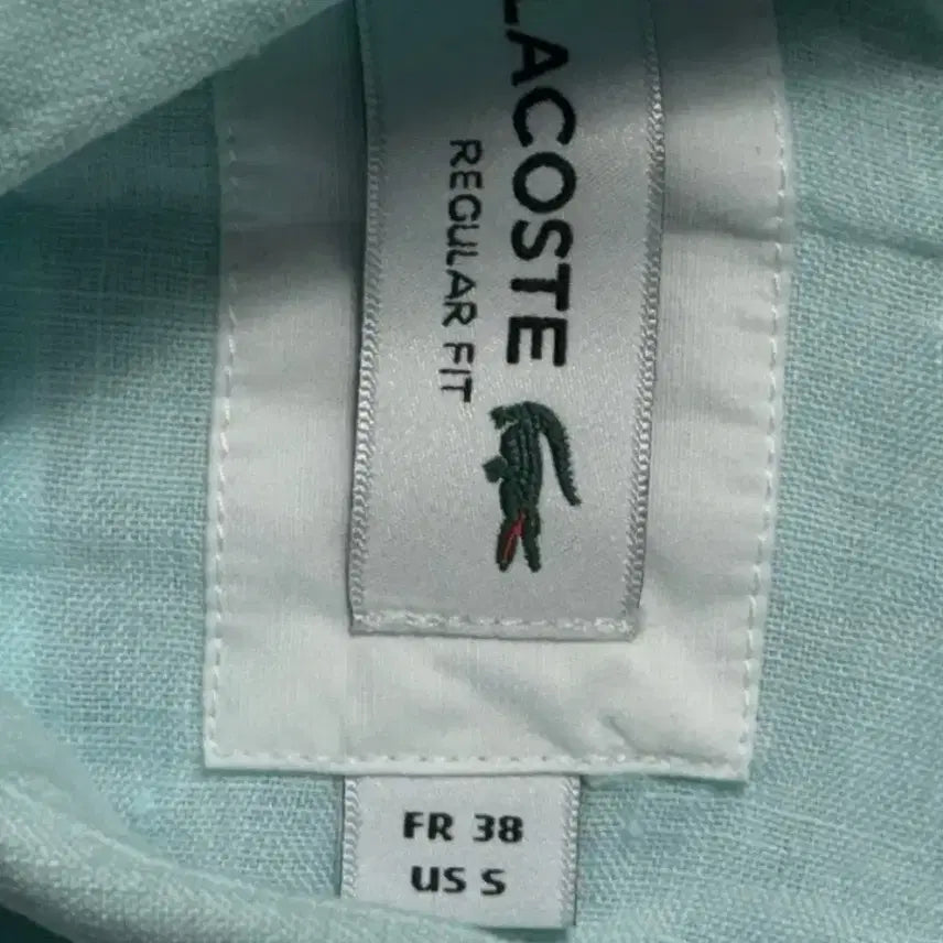 [BUNJANG] Lacoste Mint Linen Short Sleeve Shirt (S) / 라코스테 민트 린넨 반팔 셔츠  (S)