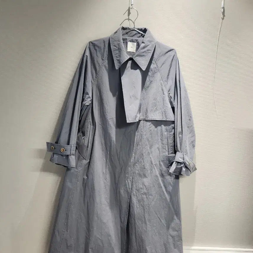 [BUNJANG] KUHO Gray Trench Coat / KUHO 그레이 트렌치코트