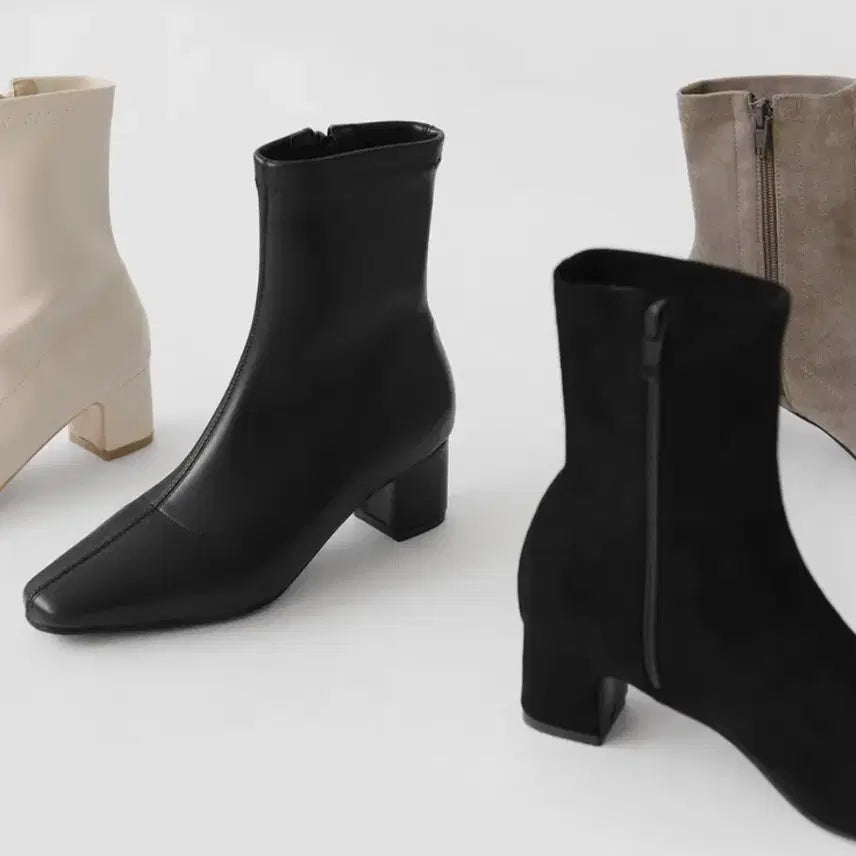 [BUNJANG] SAPPUN HOREIN Ankle Boots (Black) / 사뿐 호레인 삭스 앵클부츠 블랙 235 (5cm)/여분굽 포함