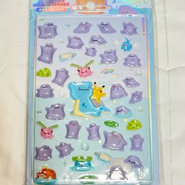 [BUNJANG] Pokemon Metamong Lapras Bongbong Drop Sticker / 포켓몬스터 메타몽 라프라스 봉봉드롭 스티커