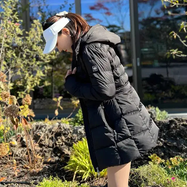 [BUNJANG] Hazzys Golf Women's Goose Down Jacket Black / 헤지스골프 여성 구스다운 점퍼 블랙 85 90 새제품