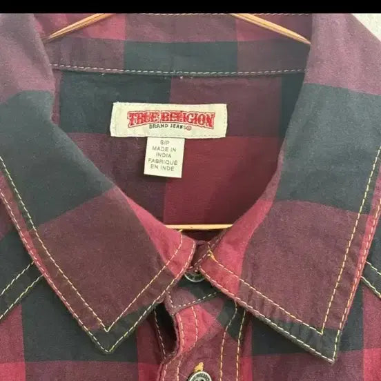 [BUNJANG] Fubu Western Red Pattern Shirt (L) / 90S푸부(Fubu) 트루릴리전 웨스턴 레드 패턴 셔츠 (L)