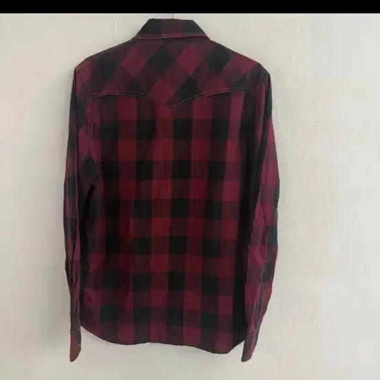 [BUNJANG] Fubu Western Red Pattern Shirt (L) / 90S푸부(Fubu) 트루릴리전 웨스턴 레드 패턴 셔츠 (L)