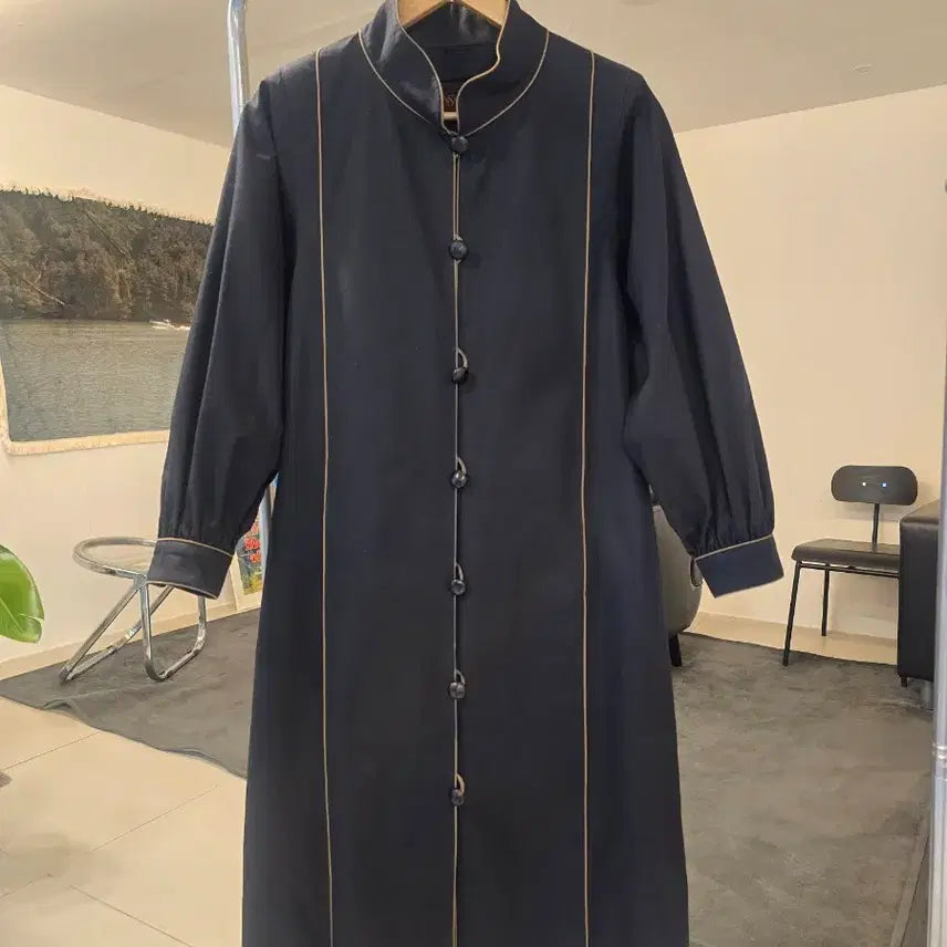 [BUNJANG] Yves Saint Laurent High Neck Coat / 입생로랑  하이넥코트