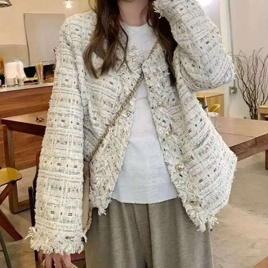 [BUNJANG] Tweed Jacket (Size 55-66) / 새옷)트위드 봄자켓55~66